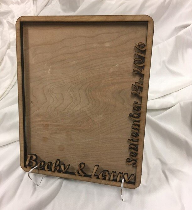 طرح پایه نگهدارنده قاب عکس مناسب برای استفاده در دستگاه های cnc چوب و cnc لیزر - laser cut photo frame holder stand