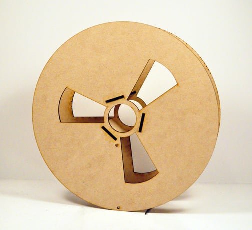 طرح قرقره فیلامنت مناسب برای استفاده در دستگاه های cnc چوب و cnc لیزر - laser cut filament spool