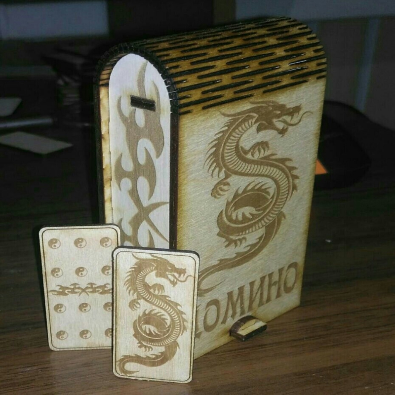 طرح پازل سه بعدی دومینو مناسب برای استفاده در دستگاه های cnc چوب و cnc لیزر - d o m i n o 3d puzzle cdr file