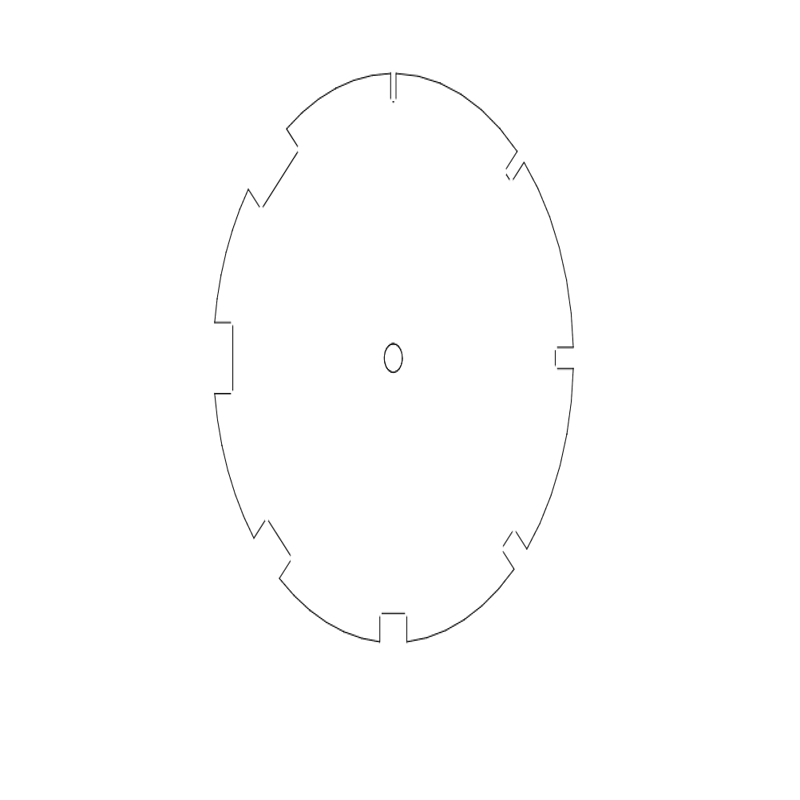 طرح ضخامت سنج ورق 14g 750 مناسب برای استفاده در دستگاه های cnc چوب و cnc لیزر - plate thickness gauge 14g 750 dxf file