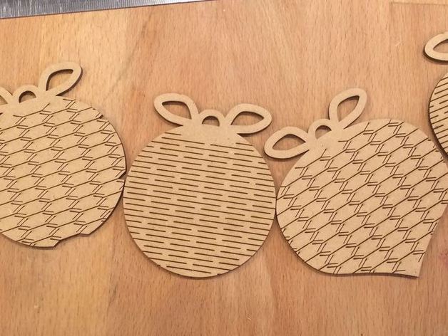 طرح تزئینات کریسمس مناسب برای استفاده در دستگاه های cnc چوب و cnc لیزر - christmas ornament laser cutting cdr file