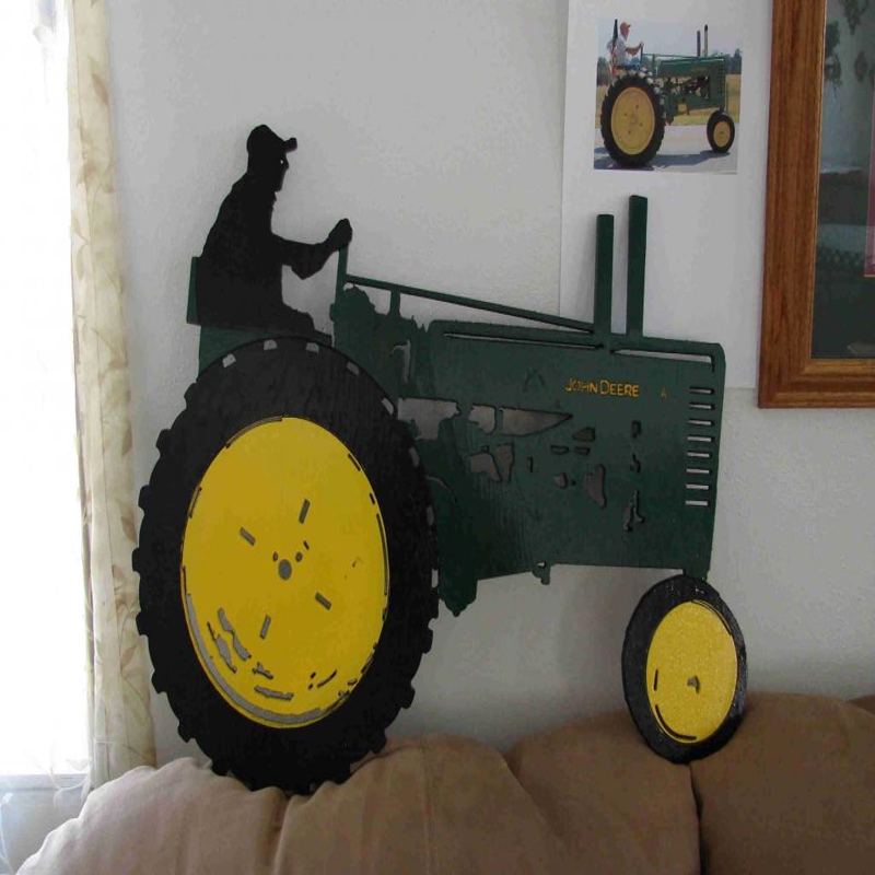 طرح جان دیر مناسب برای استفاده در دستگاه های cnc چوب و cnc لیزر - john deere dxf file
