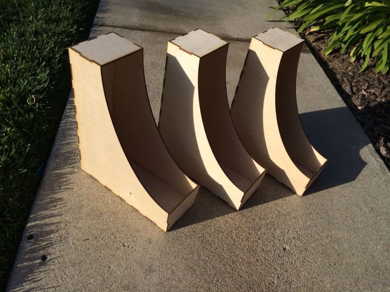 طرح جا مجله چوبی مناسب برای استفاده در دستگاه های cnc چوب و cnc لیزر - laser cut wooden magazine rack dxf file