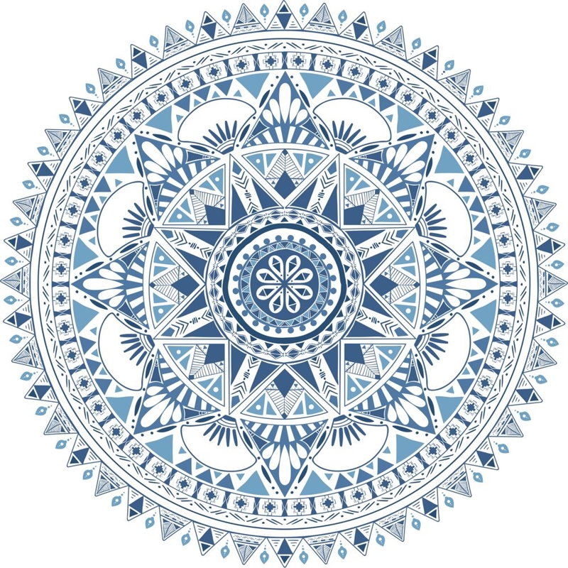 طرح وکتور گرافیکی با طرح و نقش بوهمی مناسب برای استفاده در دستگاه های cnc چوب و cnc لیزر - boho pattern style graphic vector cdr file
