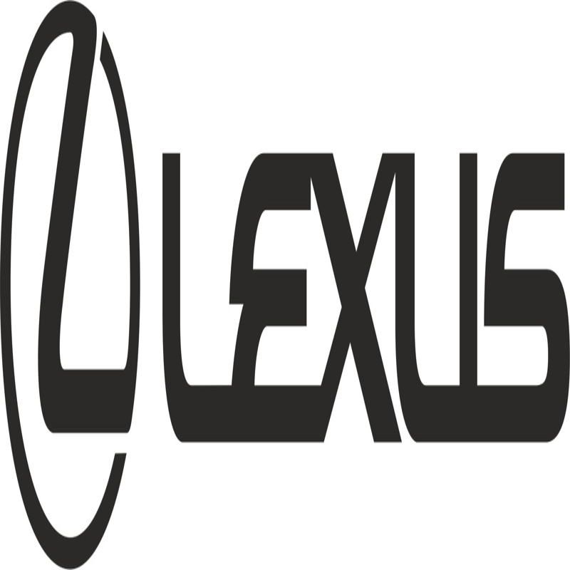 طرح لوگوی لکسوس مناسب برای استفاده در دستگاه های cnc چوب و cnc لیزر - lexus logo cdr file