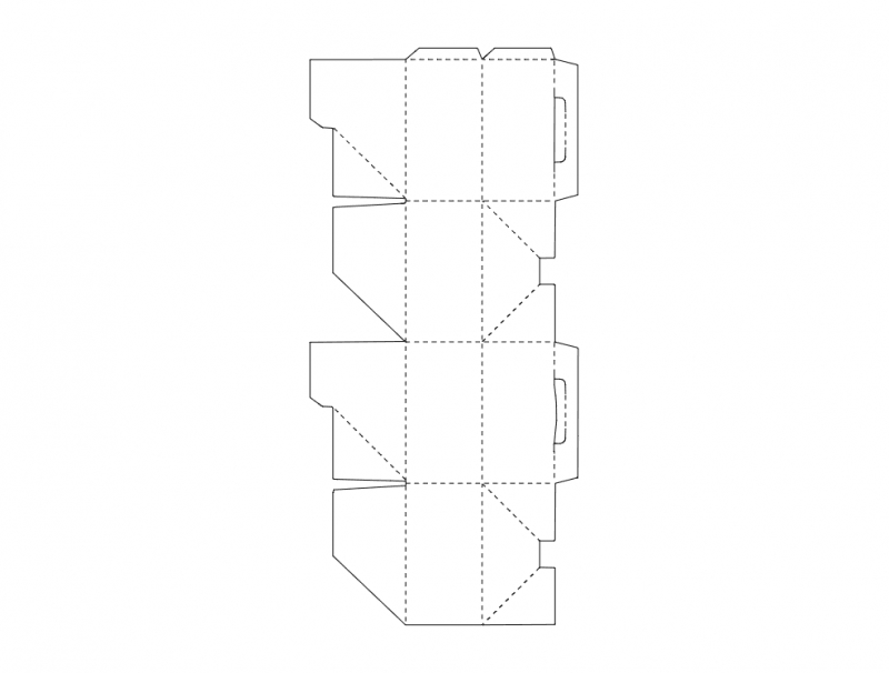طرح جعبه حمل بار مناسب برای استفاده در دستگاه های cnc چوب و cnc لیزر - shipping box dxf file