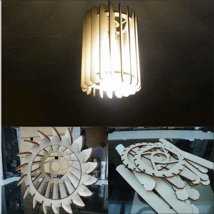 طرح چراغ لوستر مناسب برای استفاده در دستگاه های cnc چوب و cnc لیزر - chandelier lamp dxf file