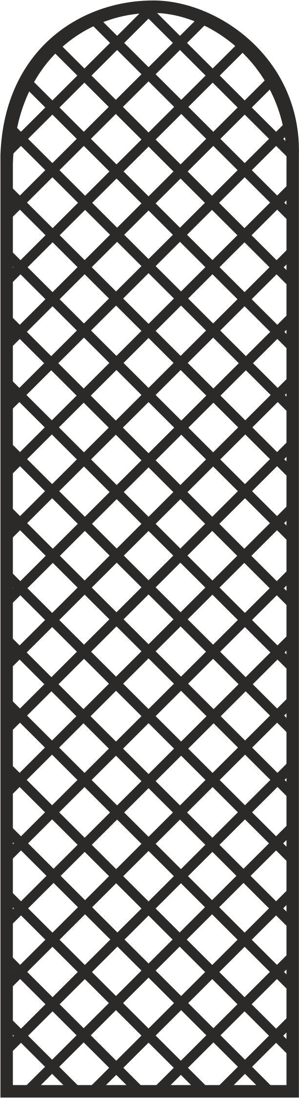 طرح فایل وکتور طرح حفاظ درب ساده مناسب برای استفاده در دستگاه های cnc چوب و cnc لیزر - simple door grill design vector cdr file
