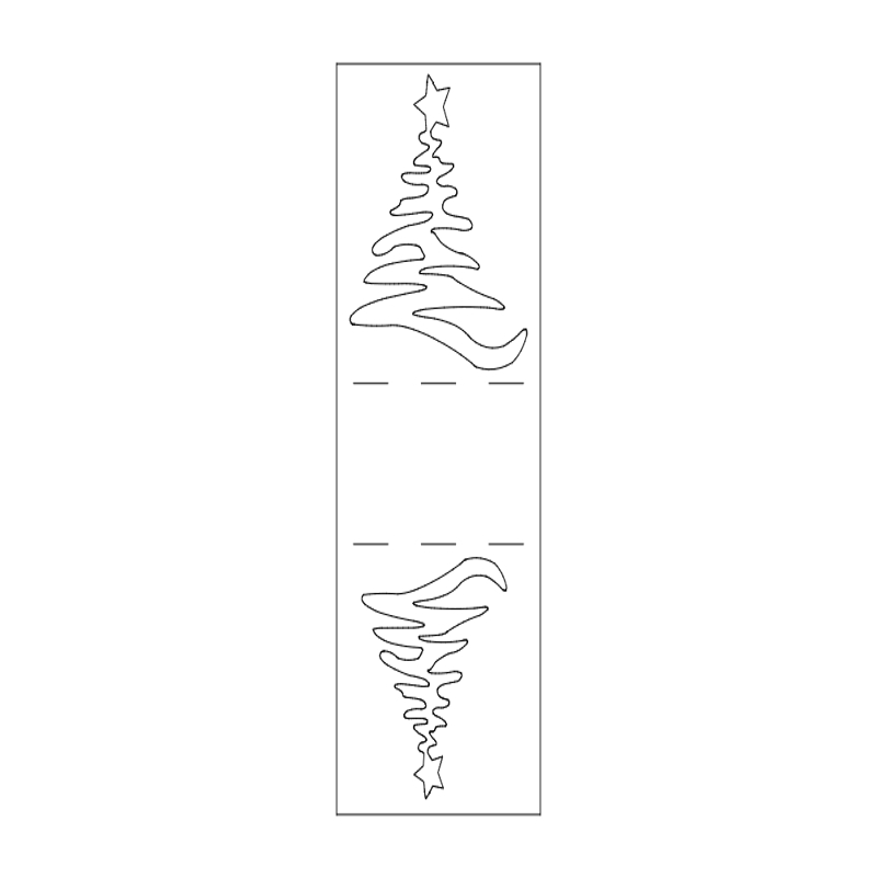 طرح جا دستمال سفره کریسمس مناسب برای استفاده در دستگاه های cnc چوب و cnc لیزر - christmas napkin holder dxf file