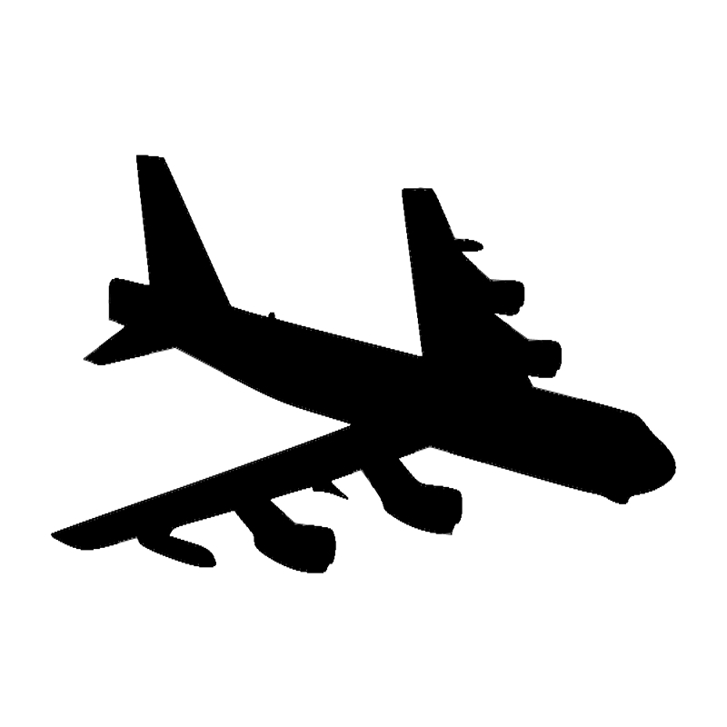 طرح وکتور هواپیمای b 52 مناسب برای استفاده در دستگاه های cnc چوب و cnc لیزر - b 52 aircraft vector dxf file