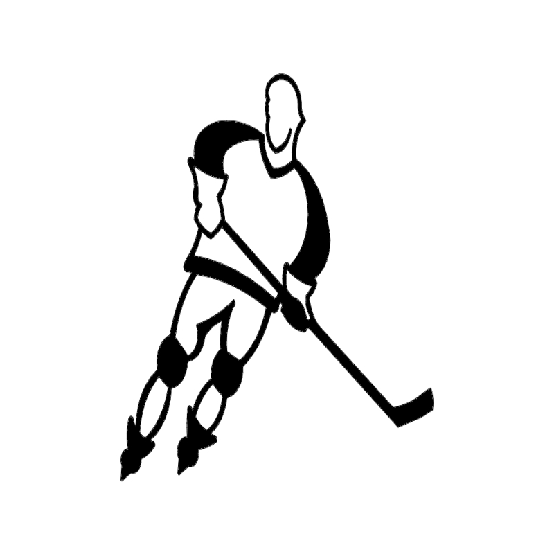 طرح بازیکن هاکی مناسب برای استفاده در دستگاه های cnc چوب و cnc لیزر - hockey player dxf file