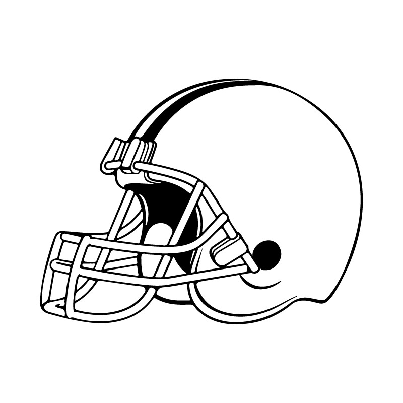 طرح کلاه ایمنی فوتبال آمریکایی مناسب برای استفاده در دستگاه های cnc چوب و cnc لیزر - american football helmet dxf file