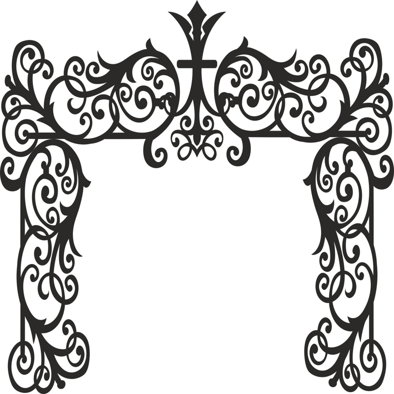 طرح پنل مراسم عروسی مناسب برای استفاده در دستگاه های cnc چوب و cnc لیزر - laser cut wedding event stage panel cdr file