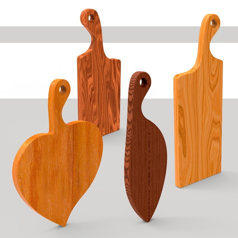 طرح تخته مناسب برای استفاده در دستگاه های cnc چوب و cnc لیزر - laser cut cutting boards dxf file