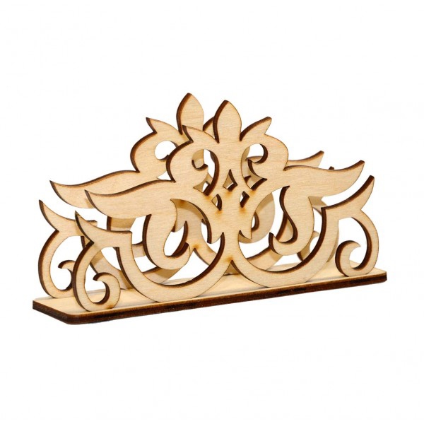 طرح جا دستمال سفره تزئینی مناسب برای استفاده در دستگاه های cnc چوب و cnc لیزر - laser cut decorative napkin holder template cdr file