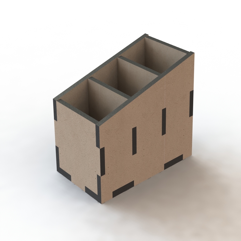 طرح جا کنترلی تلویزیون رومیزی چوبی مناسب برای استفاده در دستگاه های cnc چوب و cnc لیزر - laser cut wooden desktop tv remote control holder cdr file