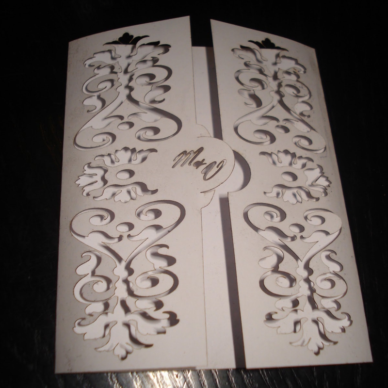 طرح کارت پستال تزئینی مناسب برای استفاده در دستگاه های cnc چوب و cnc لیزر - laser cut decorative postcard template cdr file