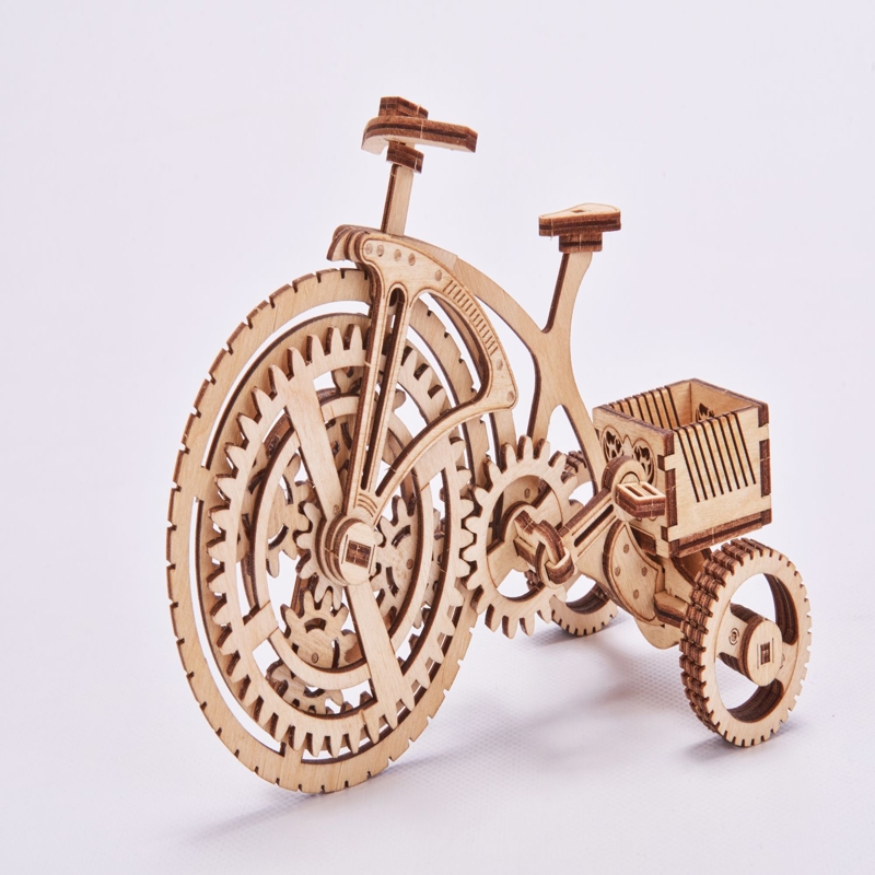 طرح پایه گل دوچرخه مناسب برای استفاده در دستگاه های cnc چوب و cnc لیزر - laser cut bicycle flower stand cdr file