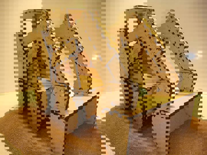 طرح اسباب بازی هدیه بابکت لودر مناسب برای استفاده در دستگاه های cnc چوب و cnc لیزر - laser cut toy gift bobcat skid steer loader cdr file