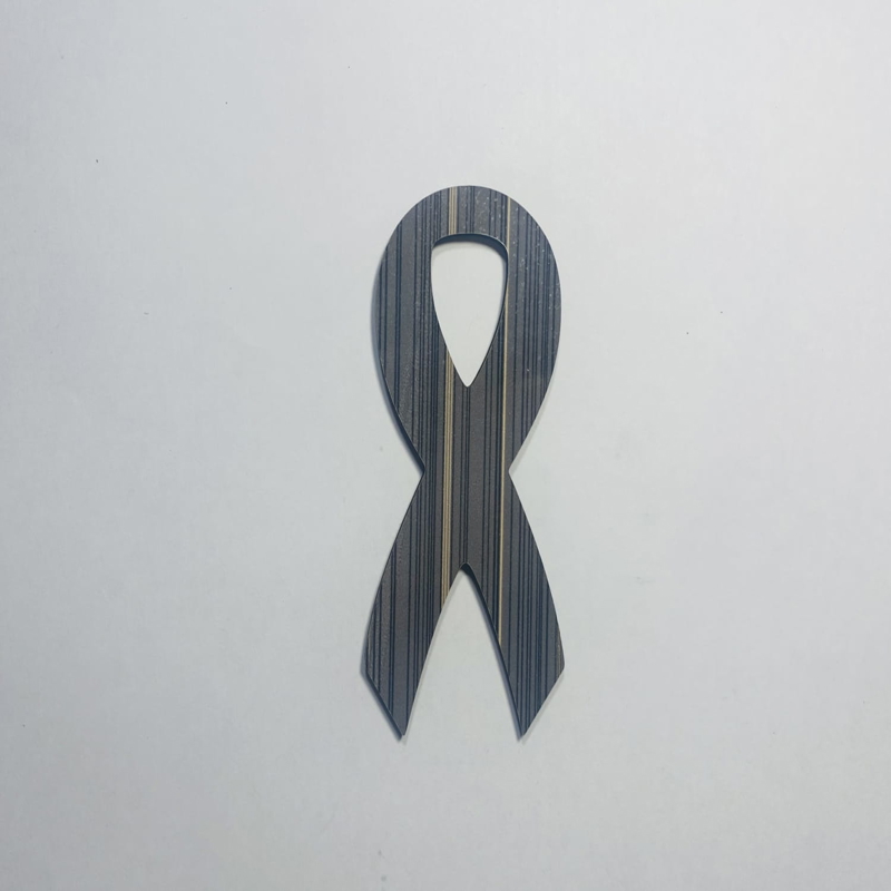 طرح روبان مخصوص سرطان چوب ناتمام مناسب برای استفاده در دستگاه های cnc چوب و cnc لیزر - laser cut cancer ribbon cutout unfinished wood cancer ribbon shape cdr file