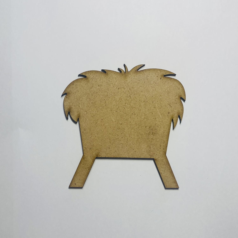 طرح آخور ناتمام مناسب برای استفاده در دستگاه های cnc چوب و cnc لیزر - laser cut manger unfinished cutout shape cdr file