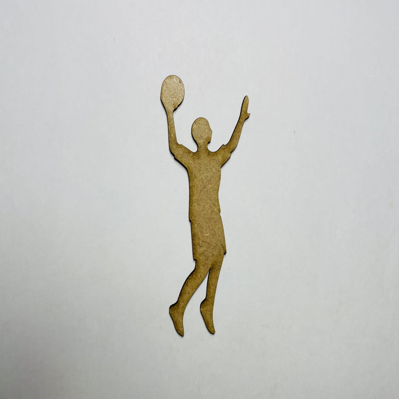 طرح بازیکن بسکتبال چوبی مناسب برای استفاده در دستگاه های cnc چوب و cnc لیزر - laser cut wood basketball player cutout shape cdr file