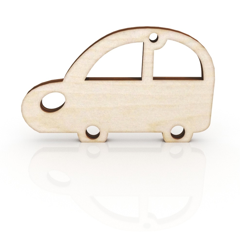 طرح جاکلیدی چوبی ماشین طرح قدیمی مناسب برای استفاده در دستگاه های cnc چوب و cnc لیزر - laser cut retro car keychain wooden key ring cdr file