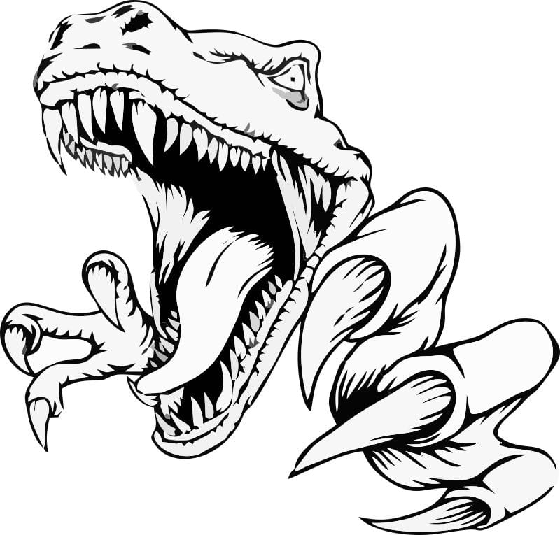 طرح هنر دایناسور مناسب برای استفاده در دستگاه های cnc چوب و cnc لیزر - dino art cdr file