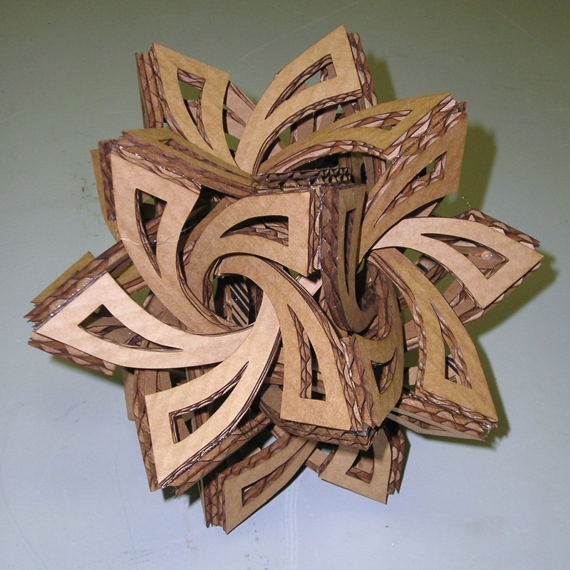 طرح مجسمه فرابژو با چسب مناسب برای استفاده در دستگاه های cnc چوب و cnc لیزر - laser cut frabjous sculpture glue together cdr file