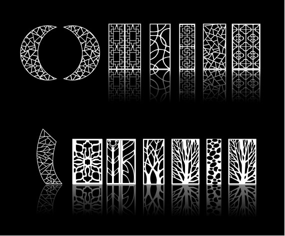 طرح فروشگاه cnc مناسب برای استفاده در دستگاه های cnc چوب و cnc لیزر - cnc shop pattern files cdr file