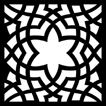 طرح با موضوع الگوی گل تزئینی جالی مناسب برای استفاده در دستگاه های cnc چوب و cnc لیزر - decorative flower jali pattern svg file