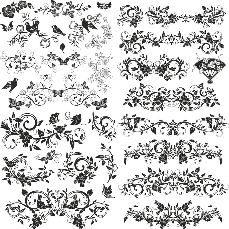 طرح مجموعه وکتور ژاپنی مناسب برای استفاده در دستگاه های cnc چوب و cnc لیزر - japanese vector set cdr file