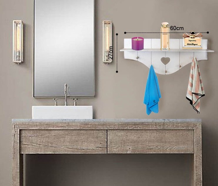 طرح قفسه حمام مناسب برای استفاده در دستگاه های cnc چوب و cnc لیزر - bathroom shelf cdr file