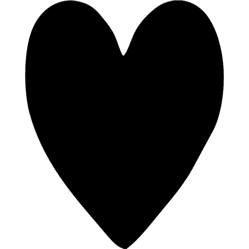 طرح قلب مناسب برای استفاده در دستگاه های cnc چوب و cnc لیزر - heart silhouette dxf file