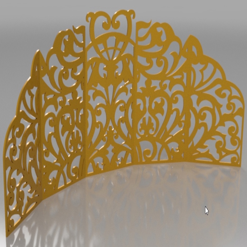 طرح تابلو قوس دار مناسب برای استفاده در دستگاه های cnc چوب و cnc لیزر - laser cut arch backdrop panel event decoration panel cdr file