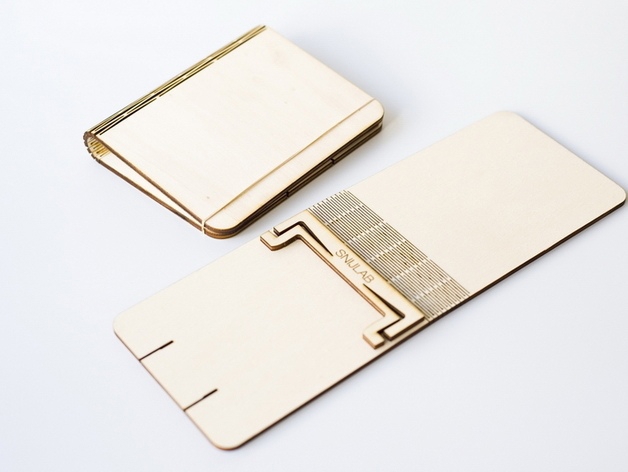 طرح دفترچه تاشو مناسب برای استفاده در دستگاه های cnc چوب و cnc لیزر - laser cut folding booklet cdr file