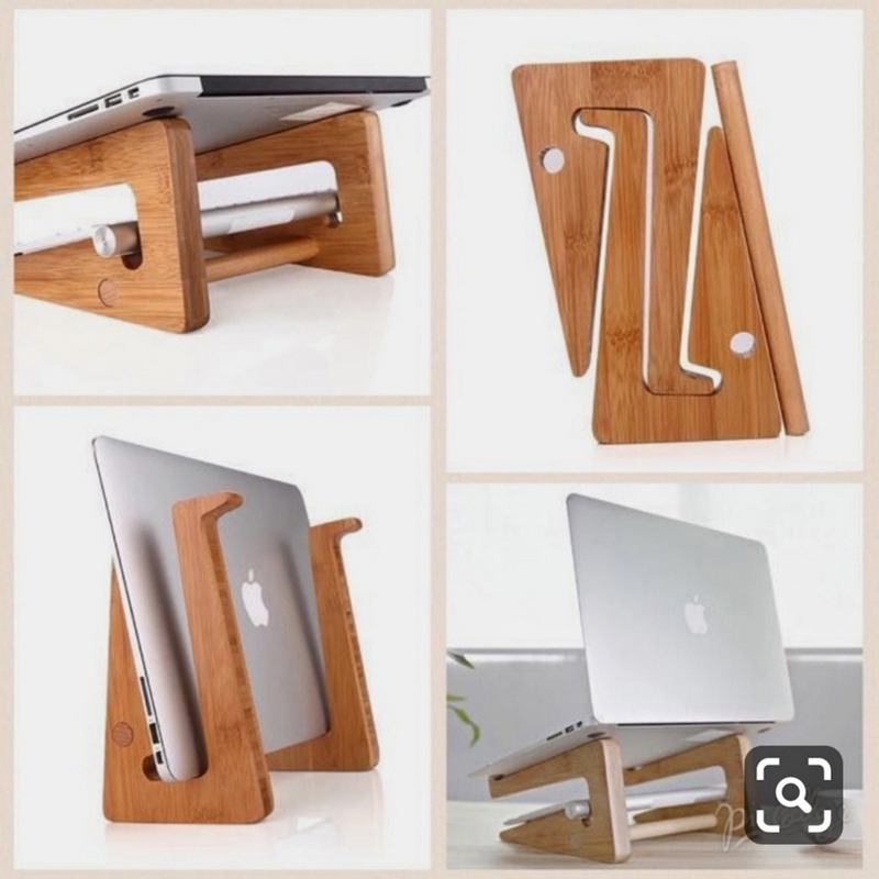 طرح پایه لپ تاپ چند منظوره مناسب برای استفاده در دستگاه های cnc چوب و cnc لیزر - laser cut multi functional laptop stand cdr file