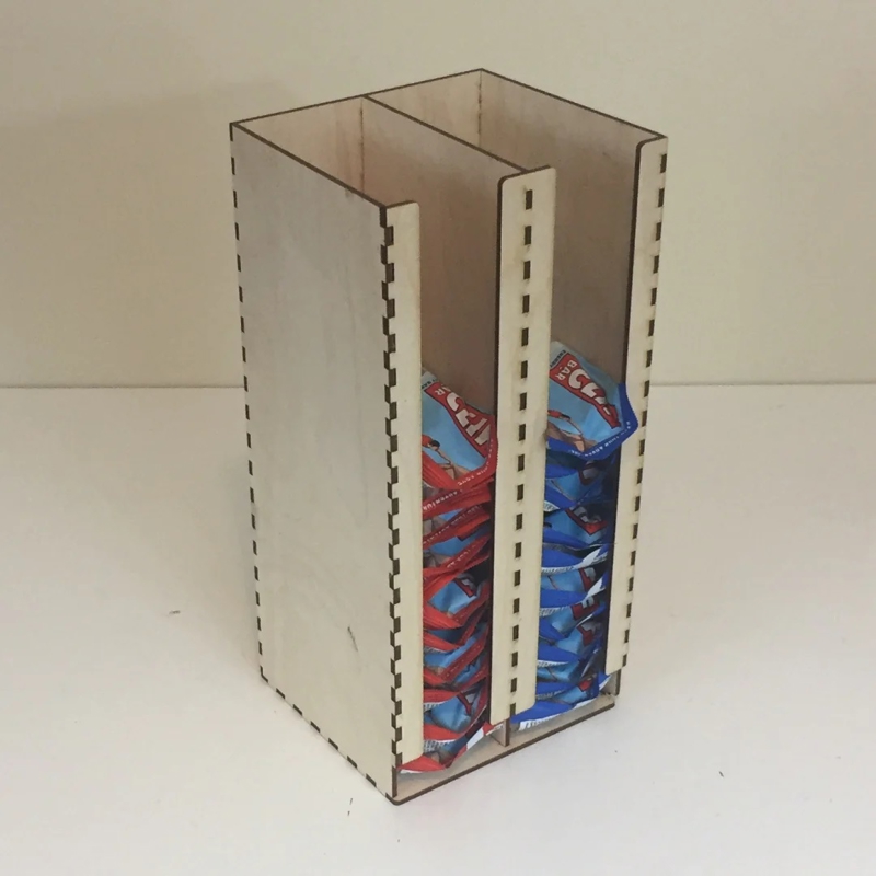 طرح برج انباری کلیف بار مناسب برای استفاده در دستگاه های cnc چوب و cnc لیزر - laser cut clif bar storage tower dxf file