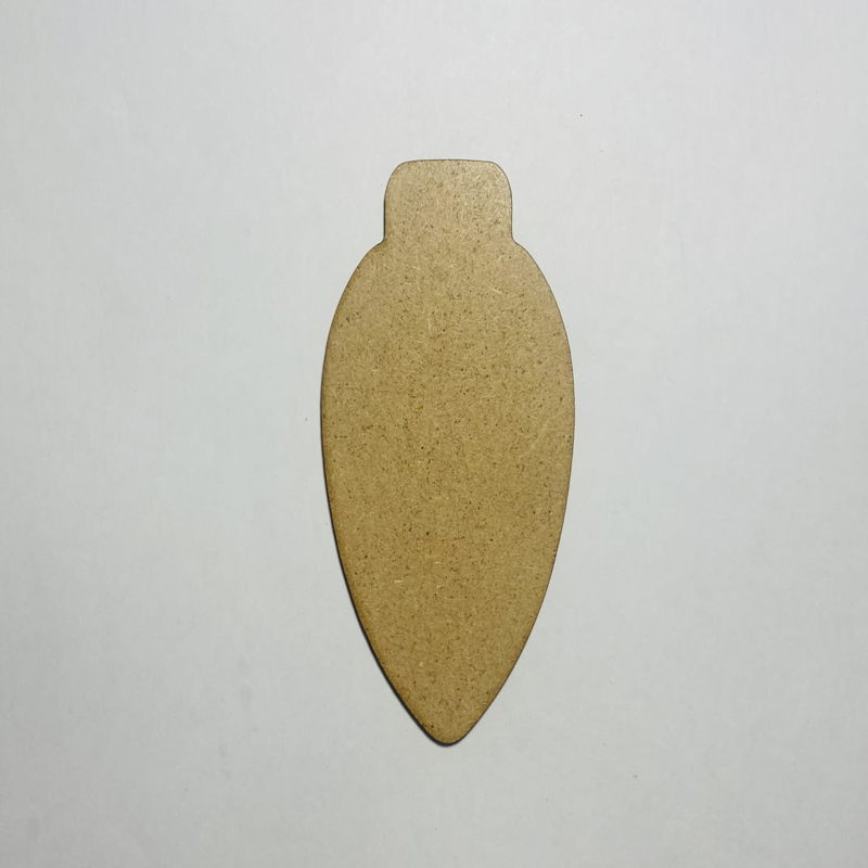 طرح چراغ کریسمس چوبی ناتمام مناسب برای استفاده در دستگاه های cnc چوب و cnc لیزر - laser cut wood christmas light bulb unfinished cutout cdr file