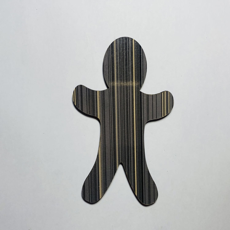 طرح مرد زنجبیلی مناسب برای استفاده در دستگاه های cnc چوب و cnc لیزر - laser cut gingerbread man cutout unfinished wood shape craft cdr file