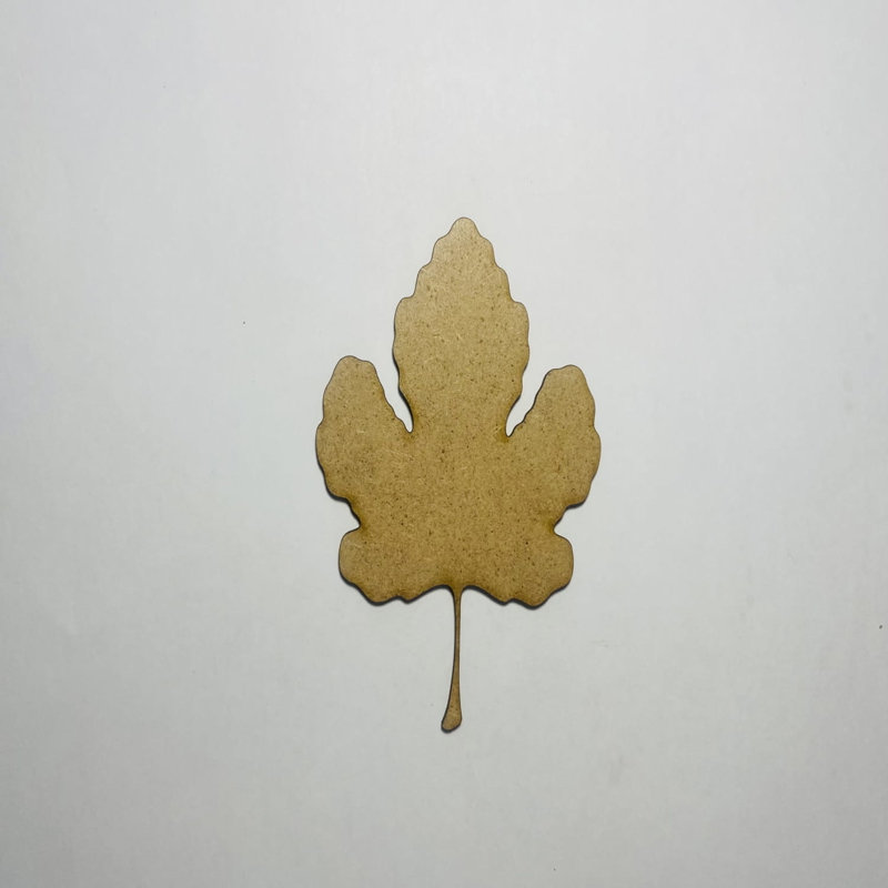 طرح چوب طرح برگ انجیر ناتمام مناسب برای استفاده در دستگاه های cnc چوب و cnc لیزر - laser cut wood fig leaf cutout fig leaf shape unfinished cdr file
