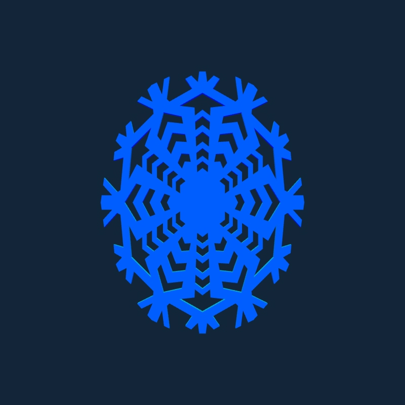 طرح دانه برف صورتی مناسب برای استفاده در دستگاه های cnc چوب و cnc لیزر - snowflake pink stl file