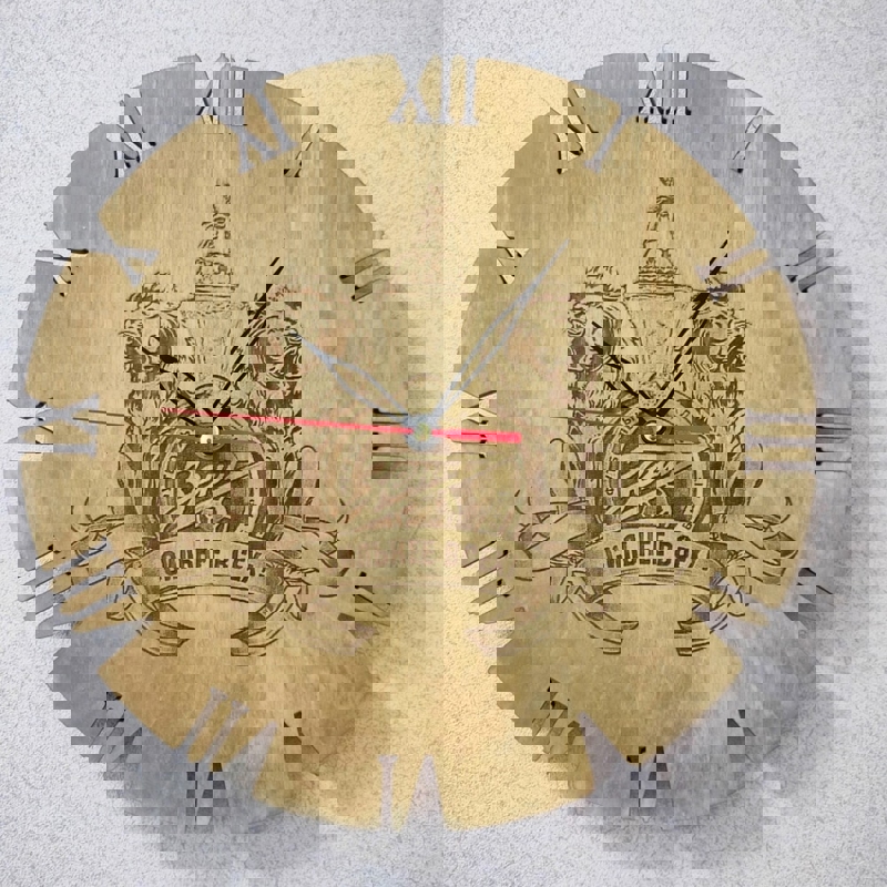 طرح ساعت دیواری حکاکی شده با دستگاه مناسب برای استفاده در دستگاه های cnc چوب و cnc لیزر - laser cut engraved wall clock cdr file