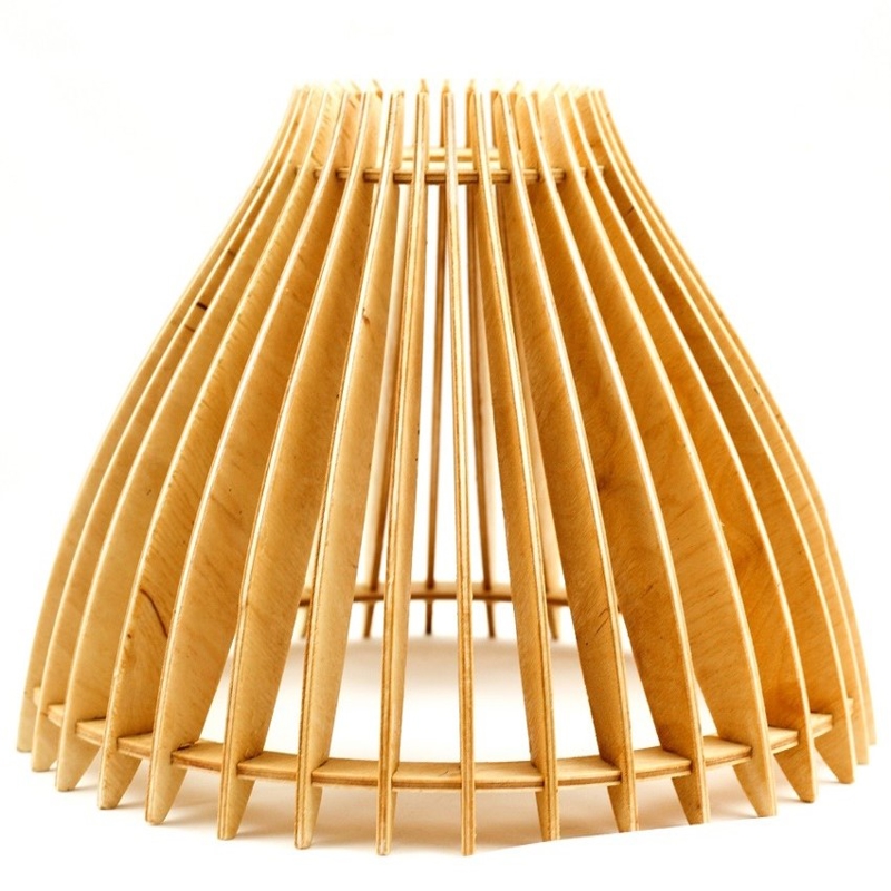 طرح چراغ آویز تخته سه لایی ۴ میلی متری مناسب برای استفاده در دستگاه های cnc چوب و cnc لیزر - laser cut plywood pendant lamp 4mm dxf file