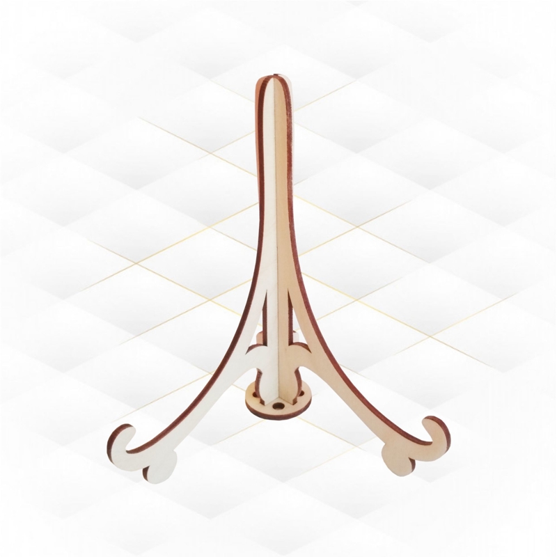 طرح جا بشقاب تزئینی مناسب برای استفاده در دستگاه های cnc چوب و cnc لیزر - laser cut decorative plate holder display stand cdr file