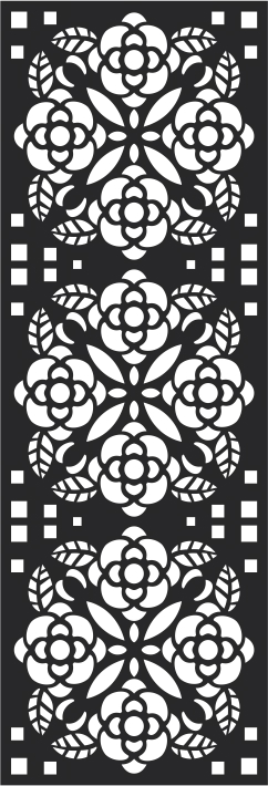 طرح فایل وکتور طرح گل انتزاعی مناسب برای استفاده در دستگاه های cnc چوب و cnc لیزر - abstract floral pattern vector cdr file