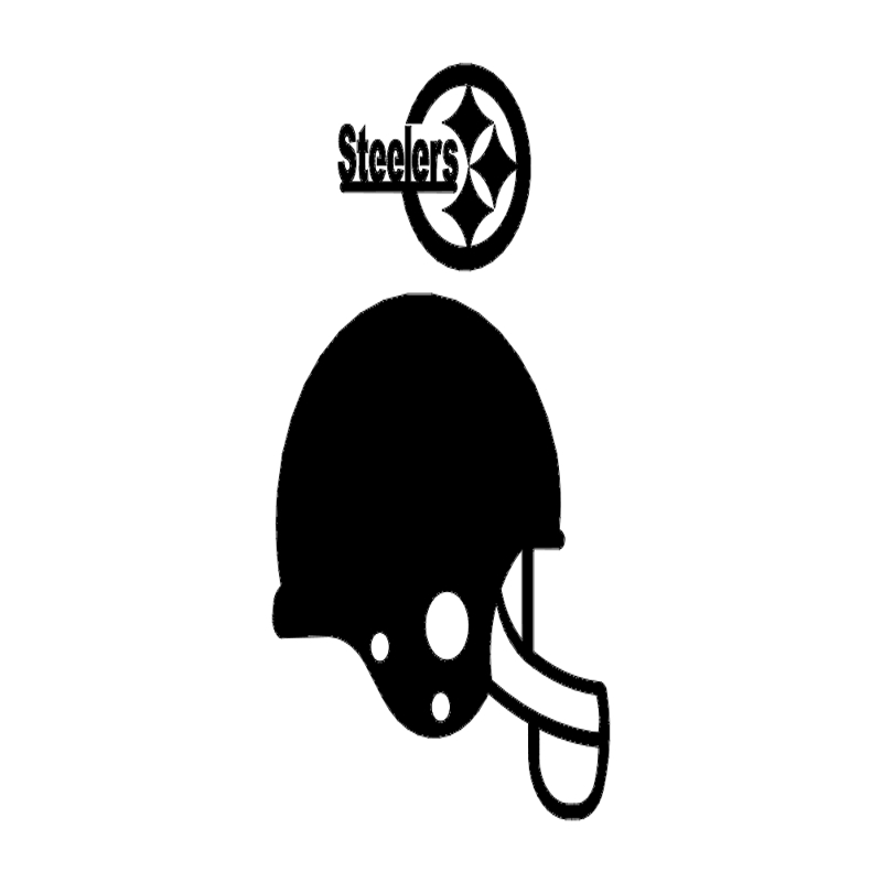 طرح سه بعدی کلاه ایمنی استیلرز مناسب برای استفاده در دستگاه های cnc چوب و cnc لیزر - steelers helmet 3d dxf file