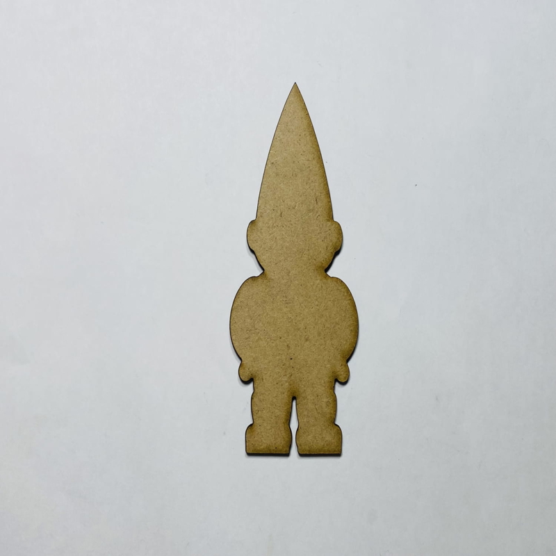 طرح آدمک چوبی ناتمام مناسب برای استفاده در دستگاه های cnc چوب و cnc لیزر - laser cut unfinished gnome wood cutout cdr file