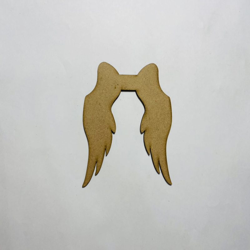 طرح برش بال فرشته با دستگاه لیزر مناسب برای استفاده در دستگاه های cnc چوب و cnc لیزر - laser cut angel wings cutout cdr file