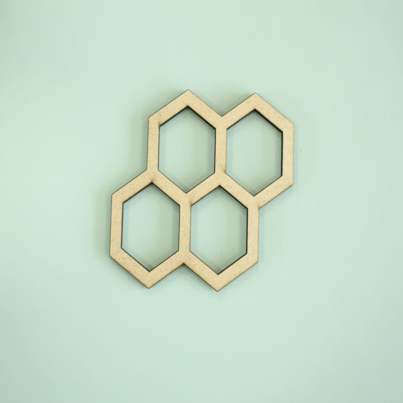 طرح تزیین دیوار لانه زنبوری مناسب برای استفاده در دستگاه های cnc چوب و cnc لیزر - laser cut honeycomb wall decor cdr file